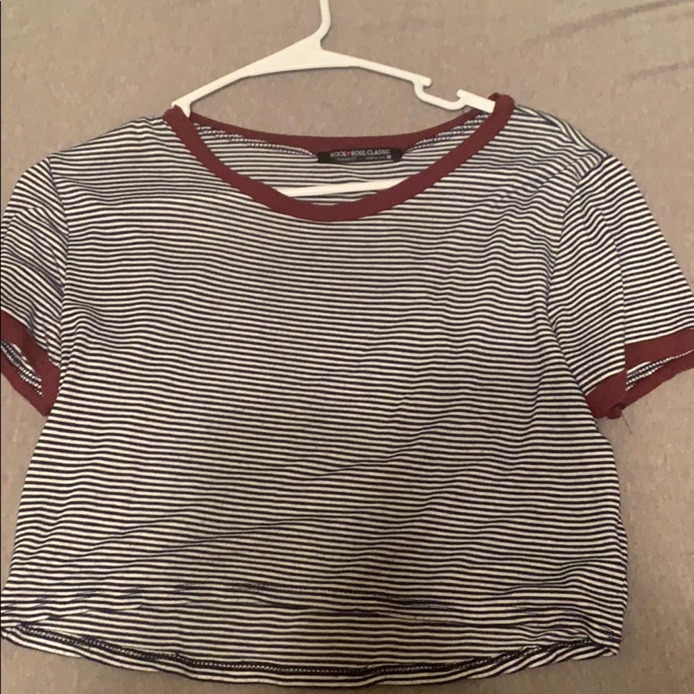 Striped crop top